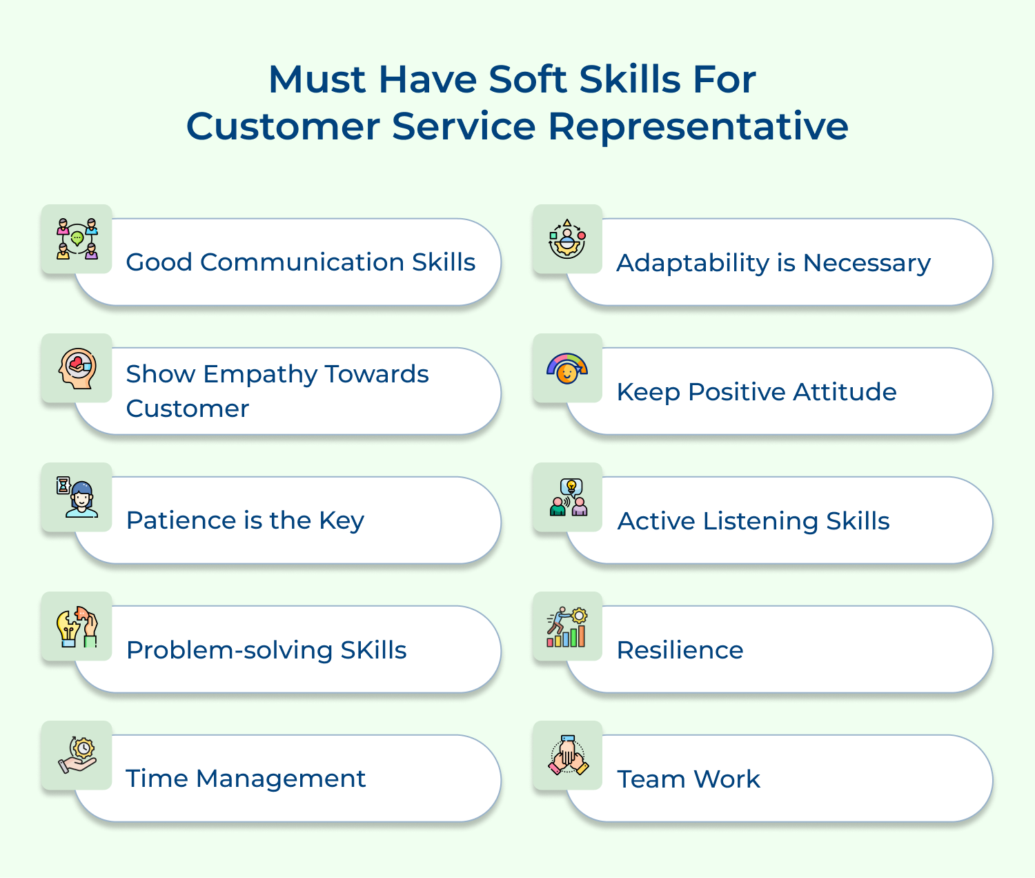 Must have soft skills for customer service representative