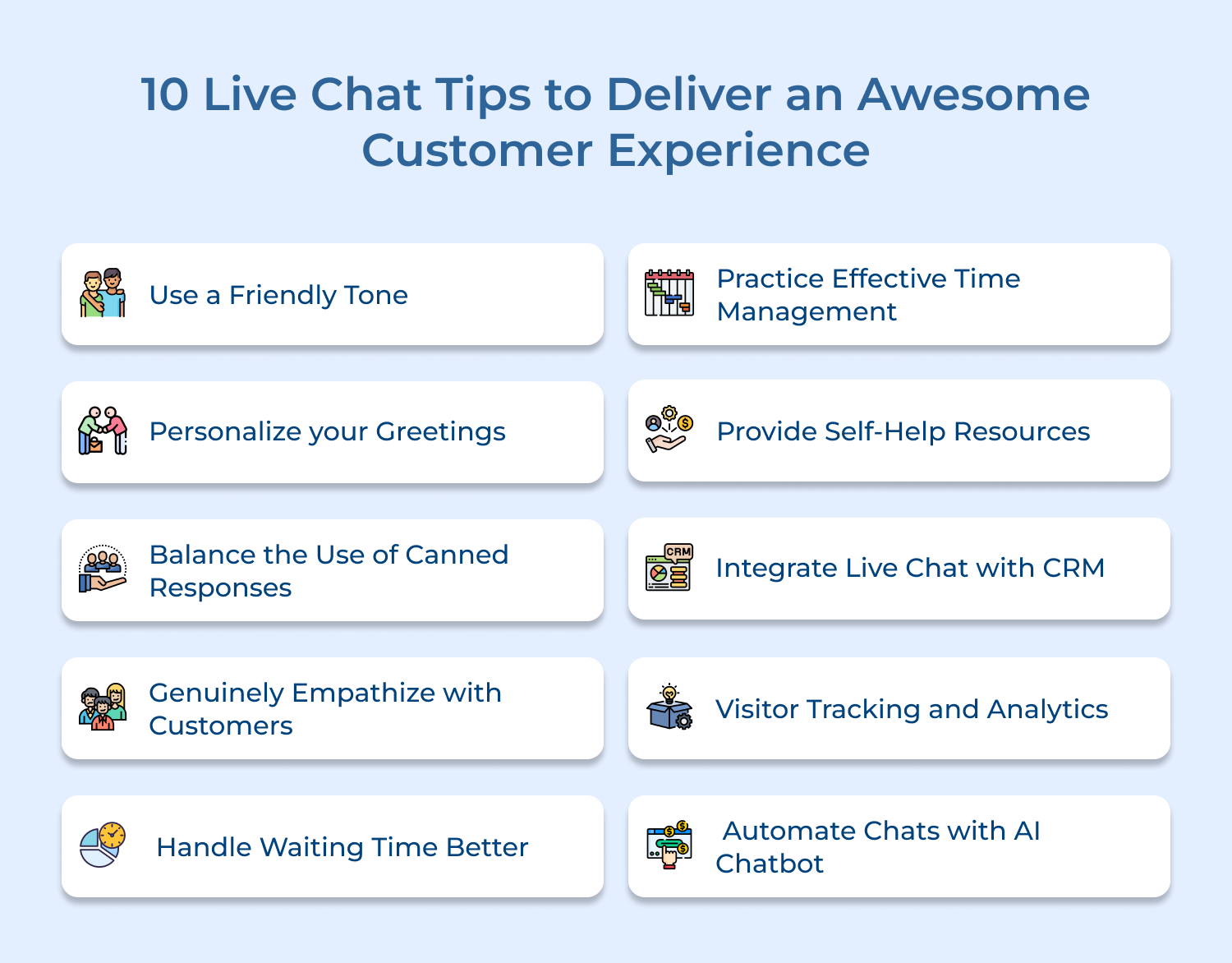 Live chat tips