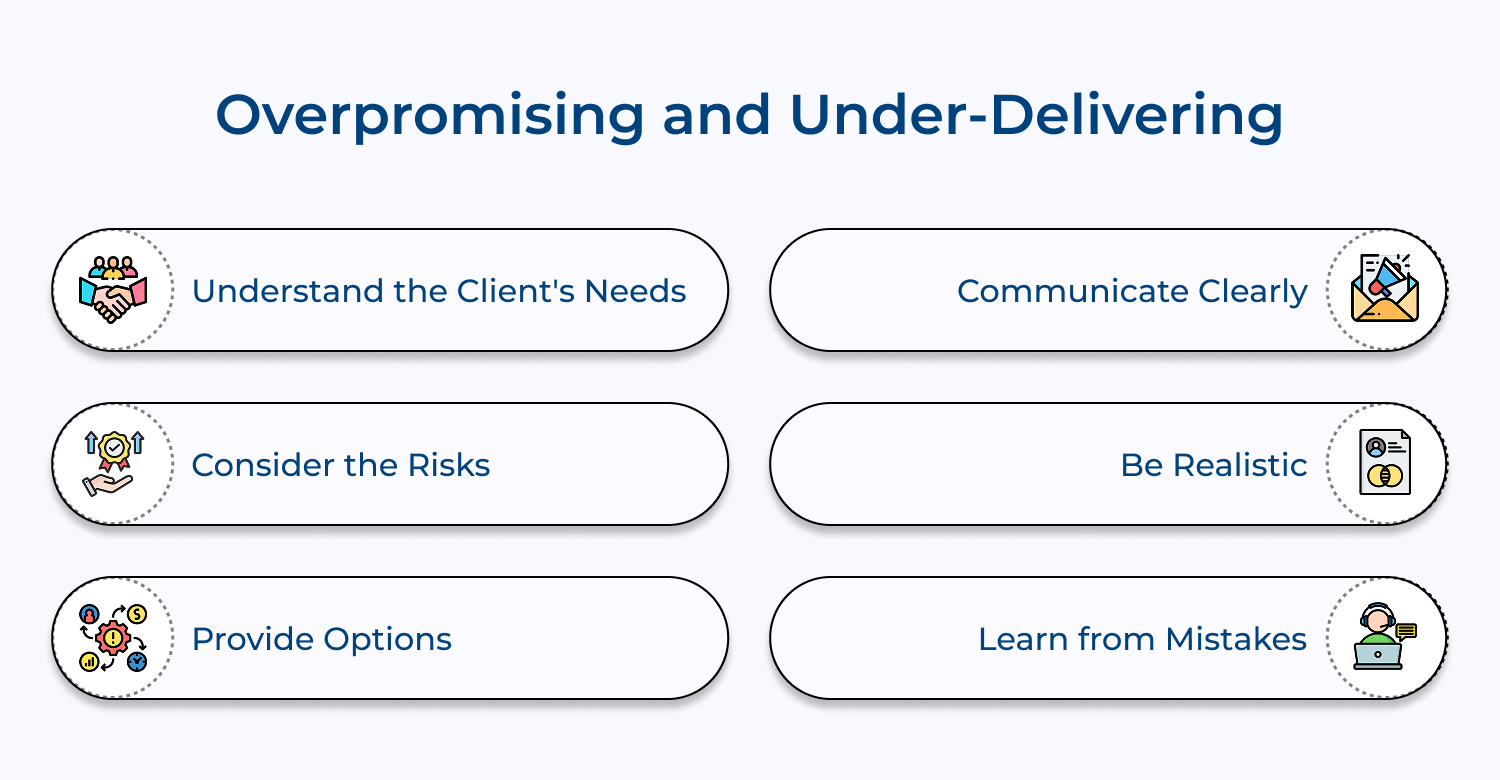 Overpromising and under-delivering