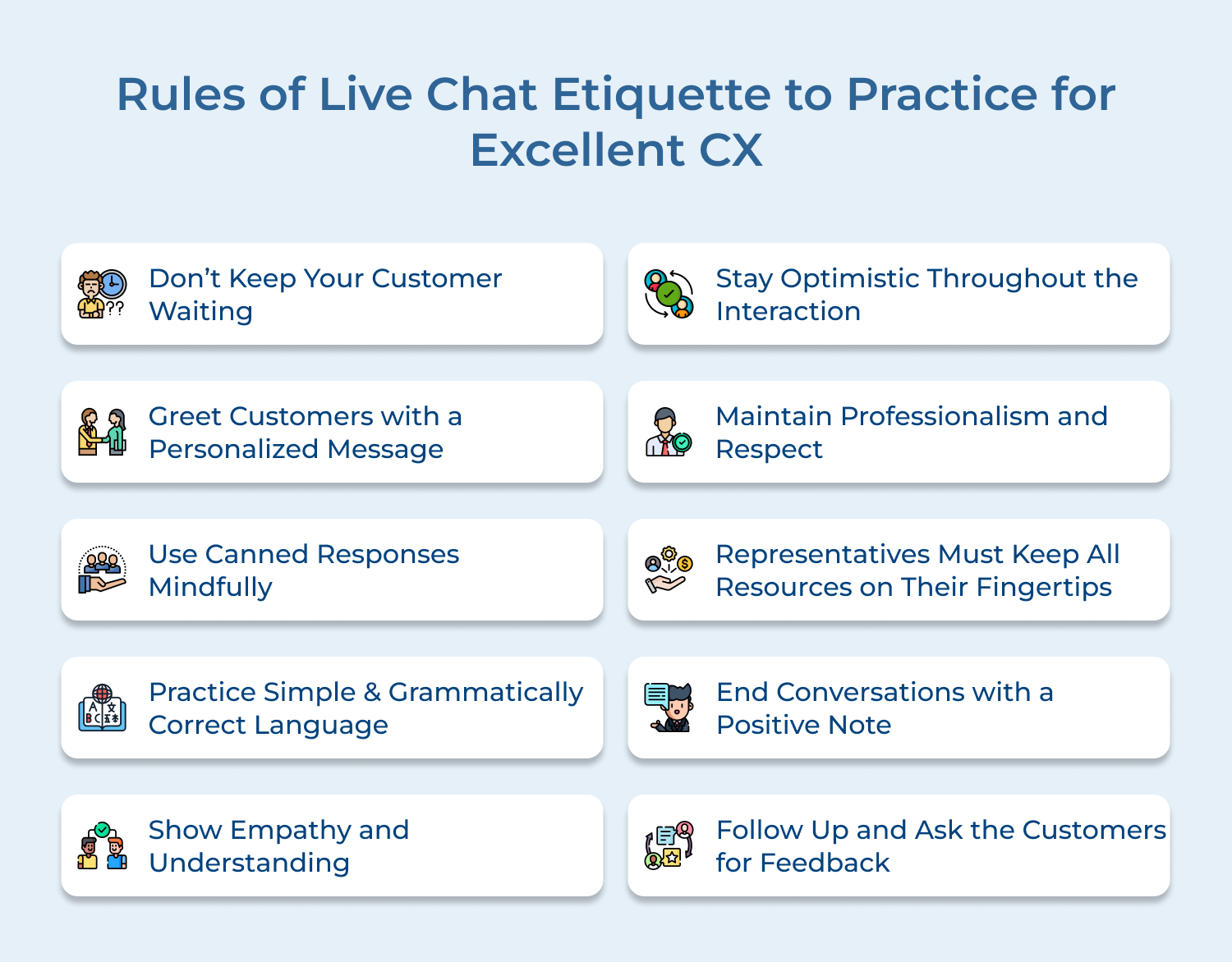 Rules of live chat etiquette to practice for excellent CX