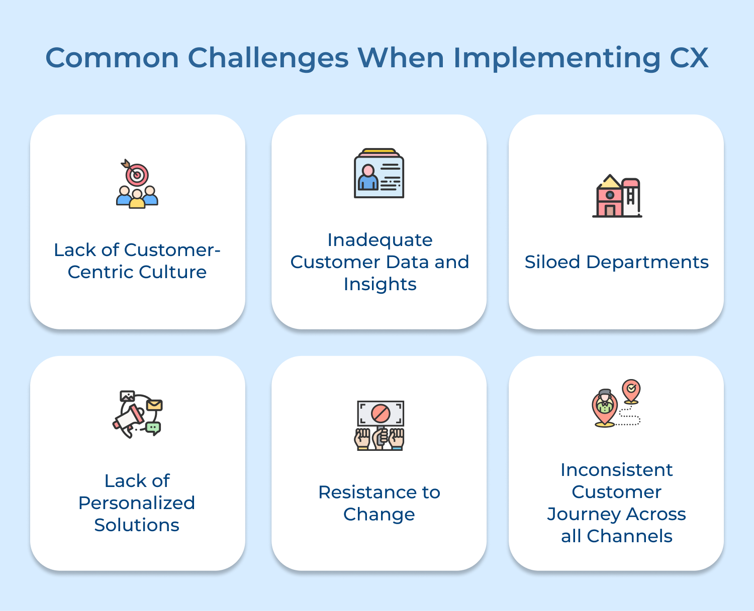 Common challenges when implementing CX