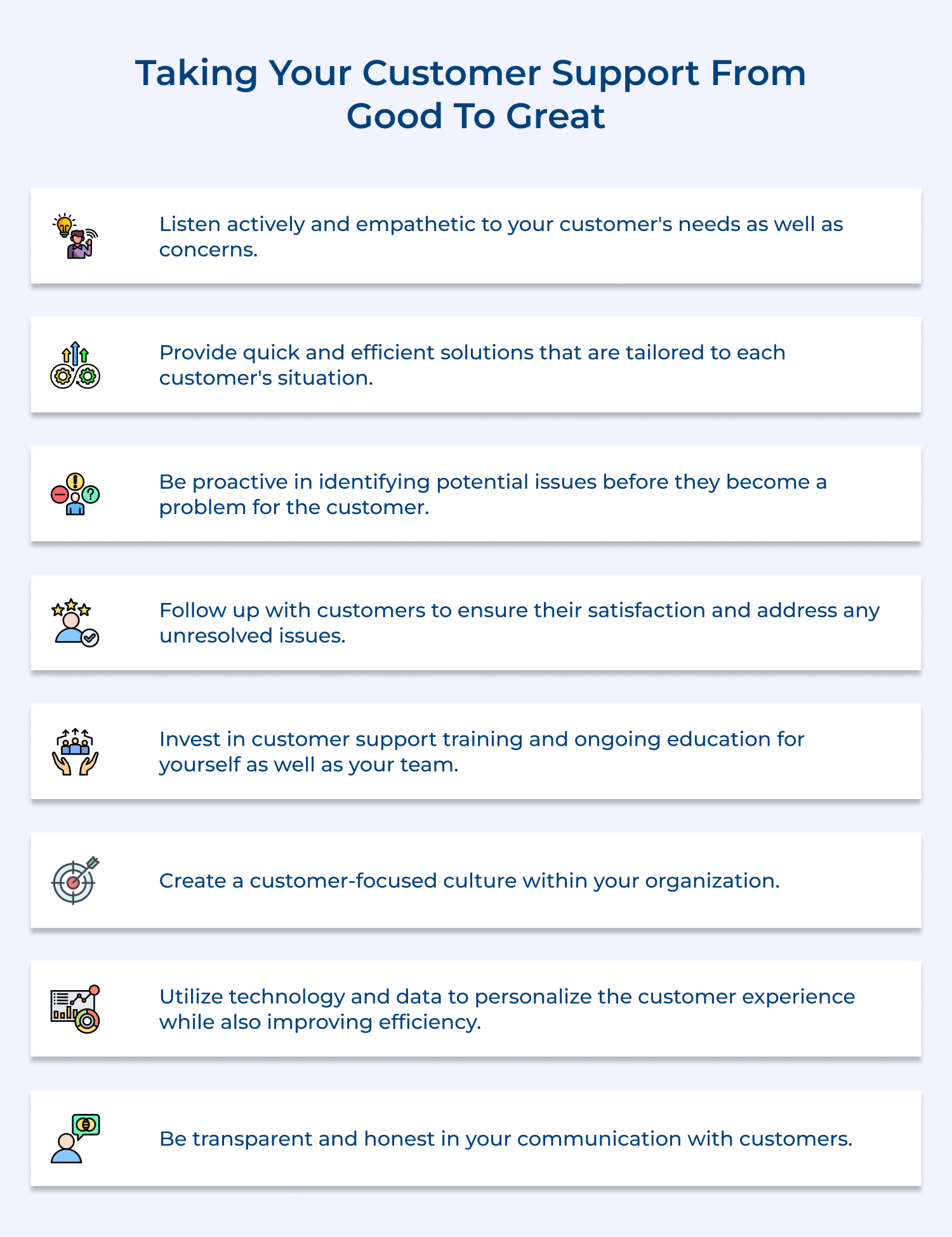 Taking your customer support from good to great