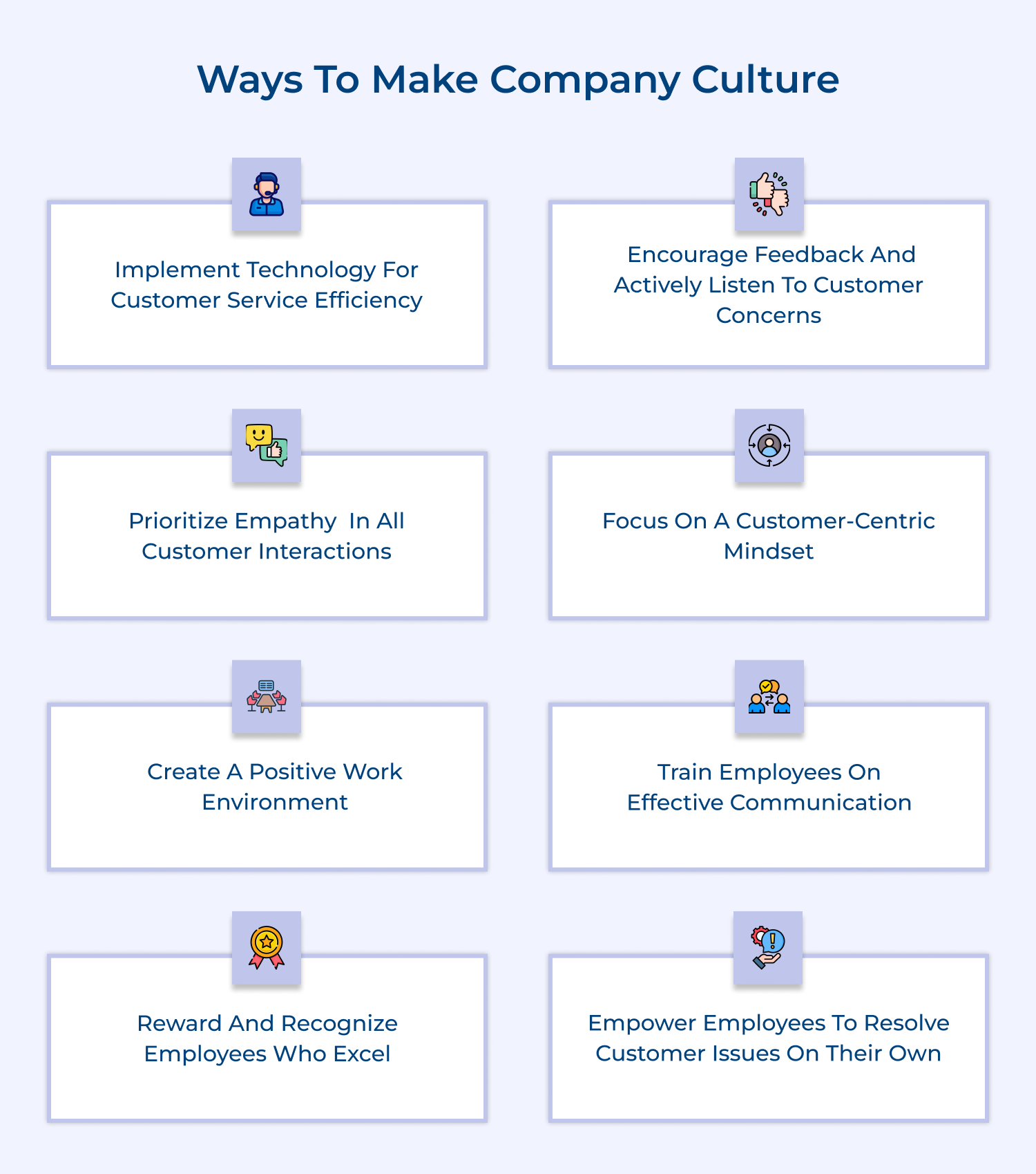 Ways to make company culture