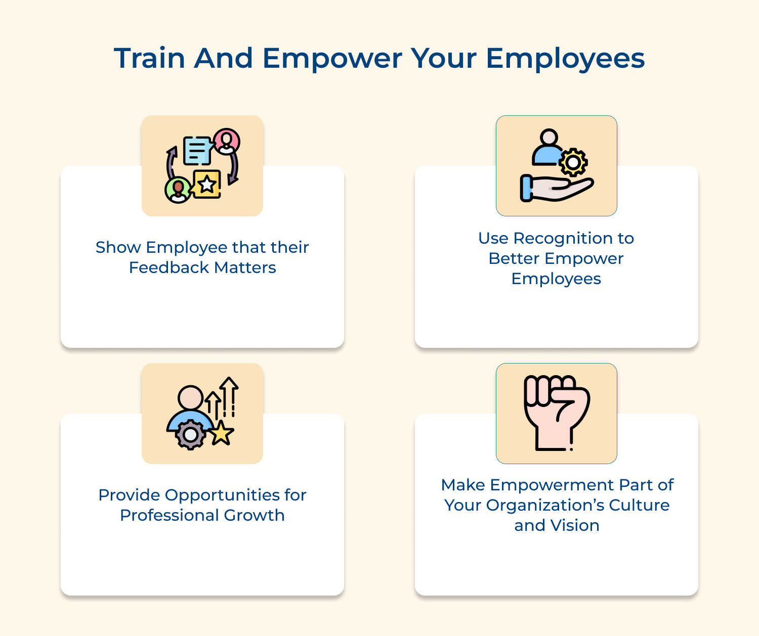 Train and empower your employees