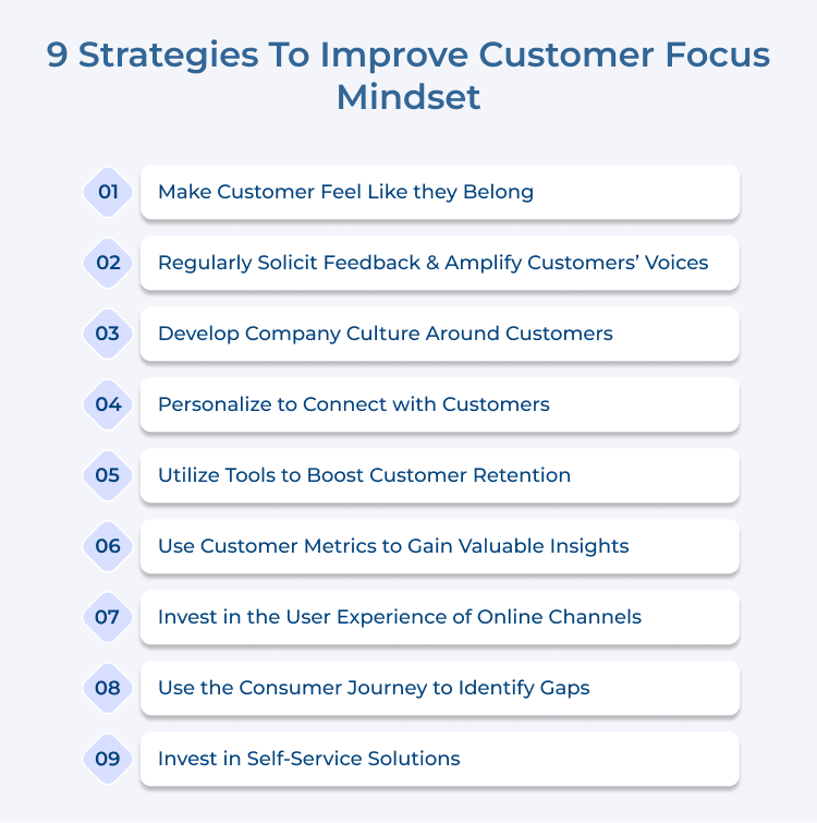 Customer Focus Mindset  Strategies 