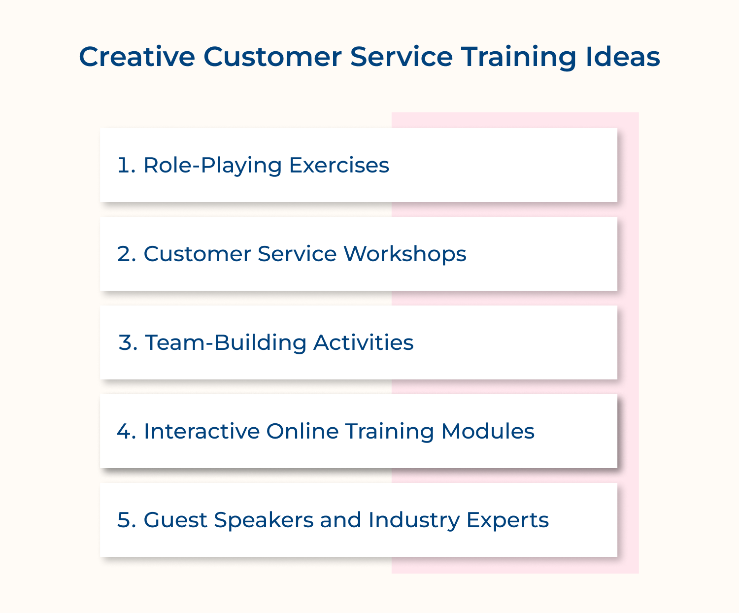 Creative customer service training ideas