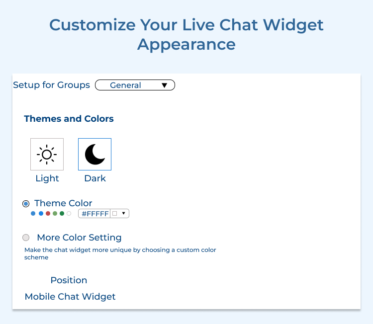 Customize Your Live Chat Widget Appearance