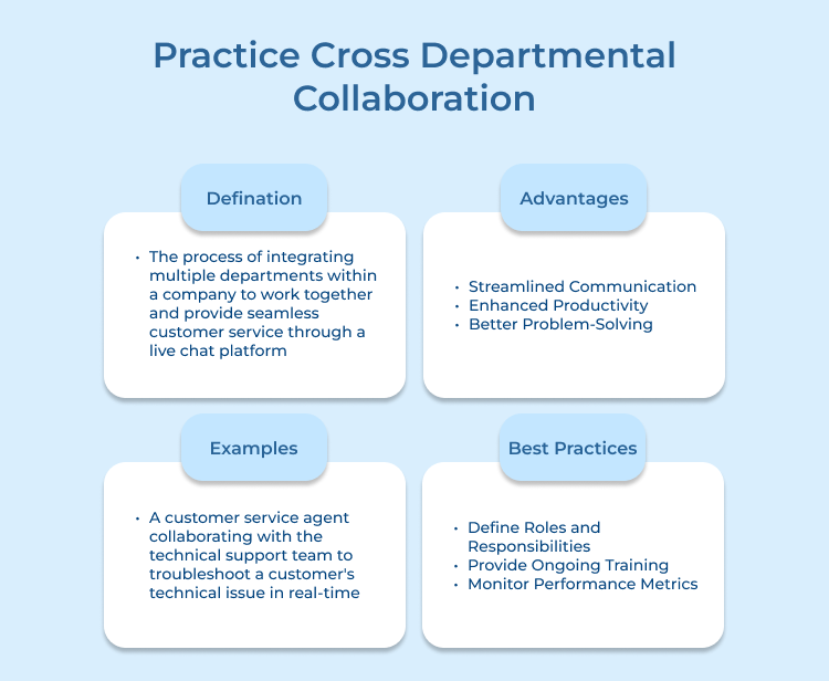 Practice Cross Departmental Collaboration