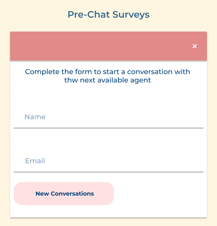 Pre-Chat Surveys