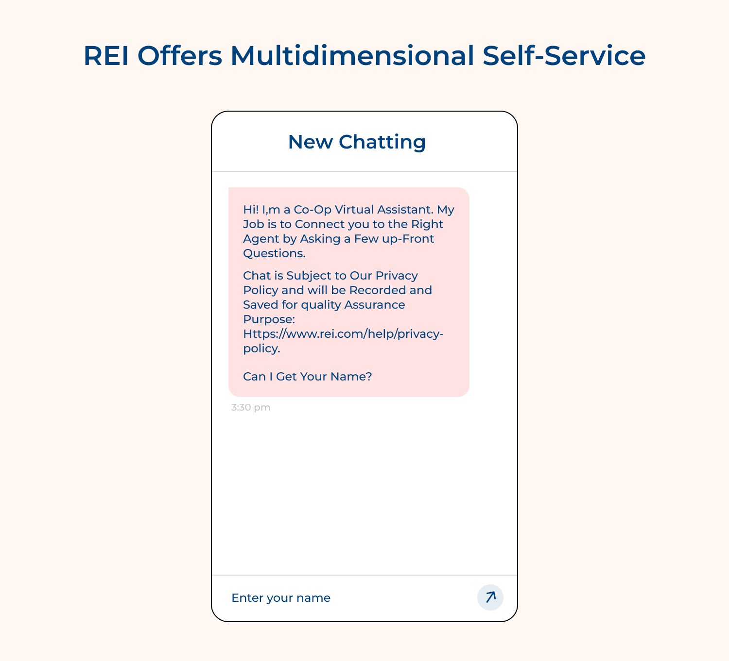 REI offers multidimensional self-service