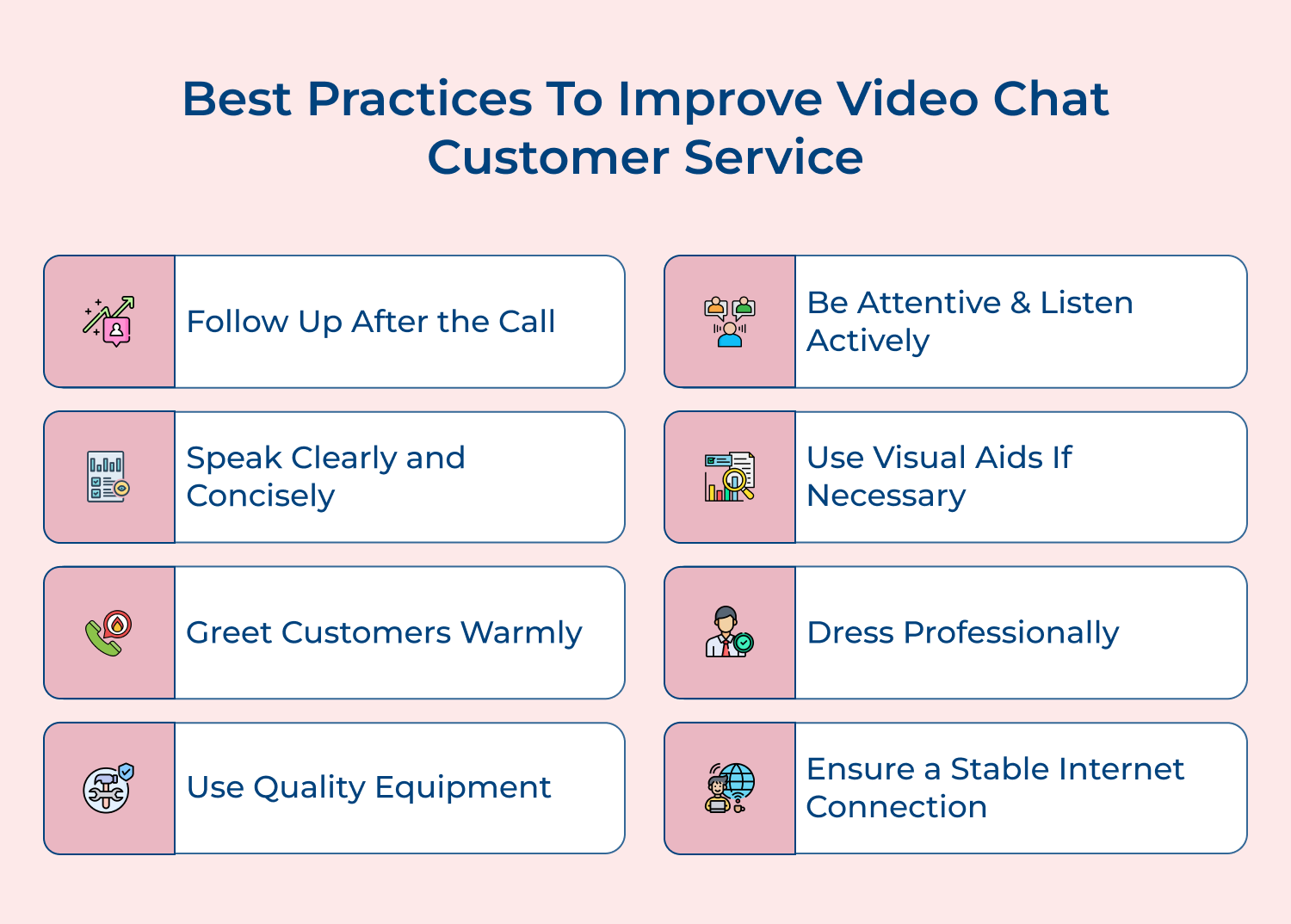 Best practices to improve video chat customer service