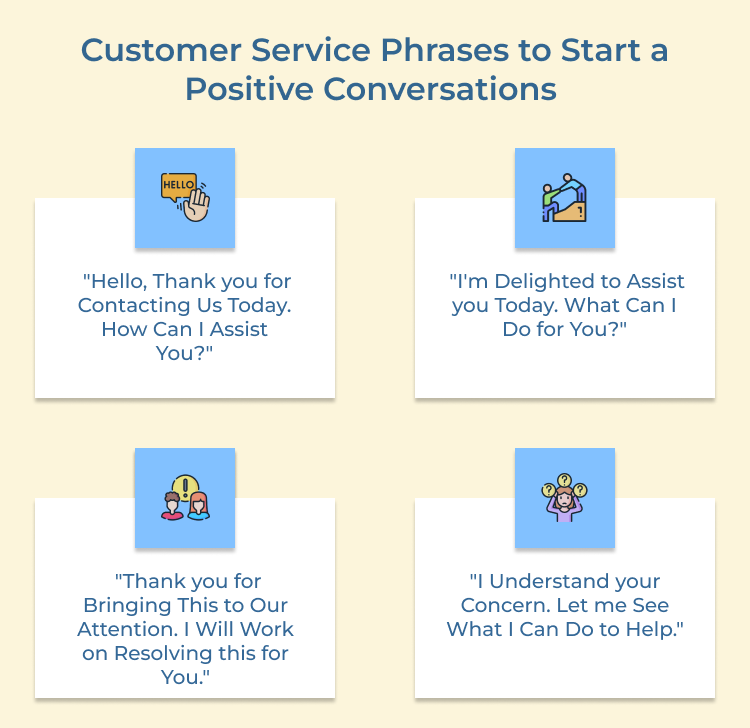 Positive Conversation with Customer Service Phrases