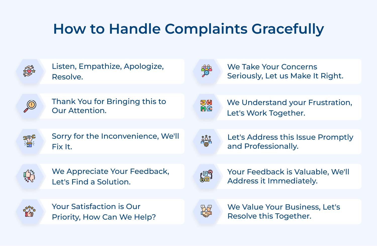 How to handle complaints gracefully