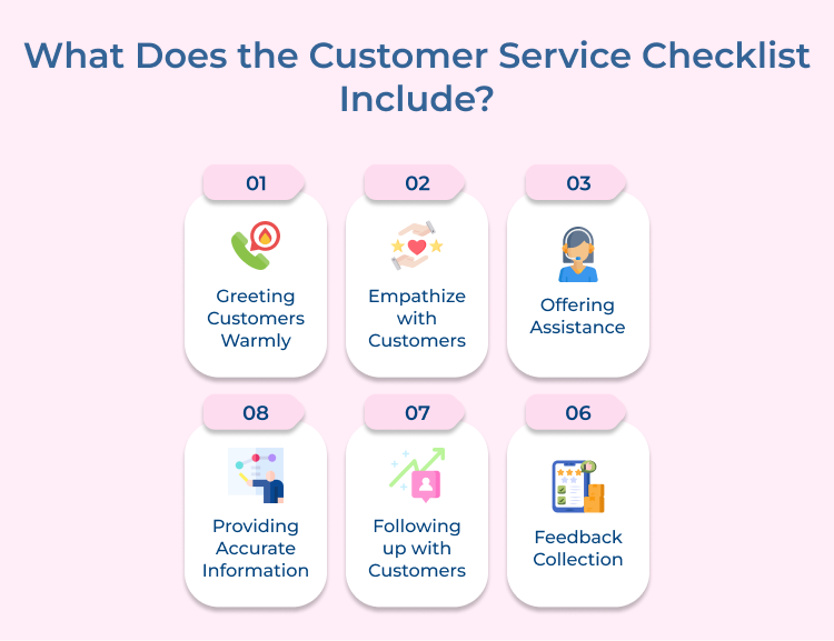 Customer Service Checklist Include