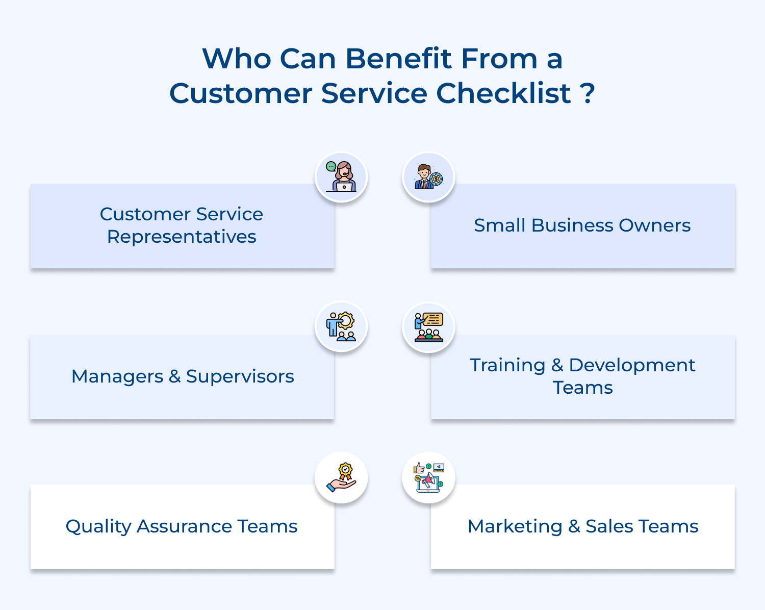 Who can benefit from a customer service checklist