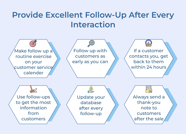 Provide Excellent Follow-Up After Every Interaction