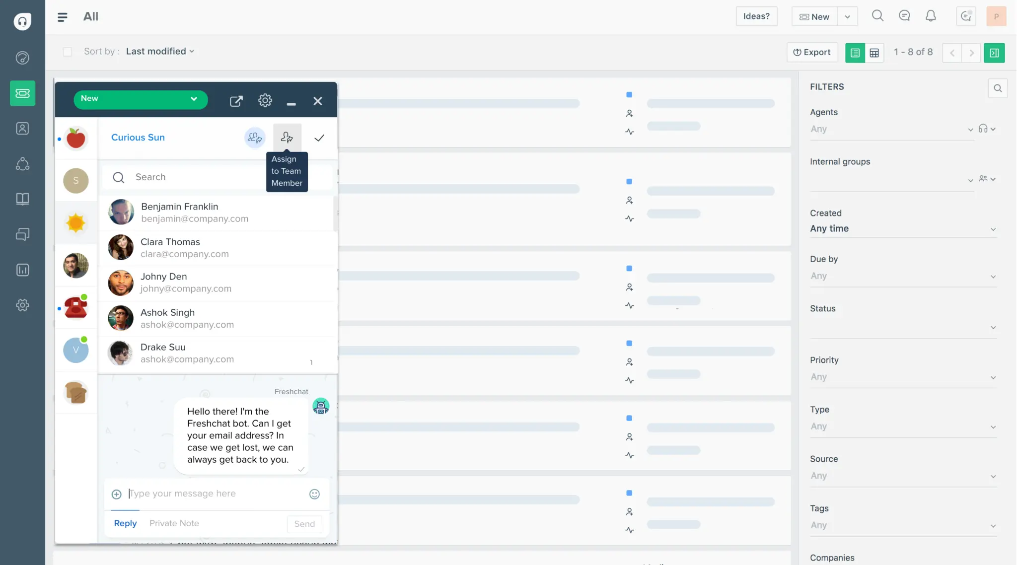 Freshchat Live Chat Apps