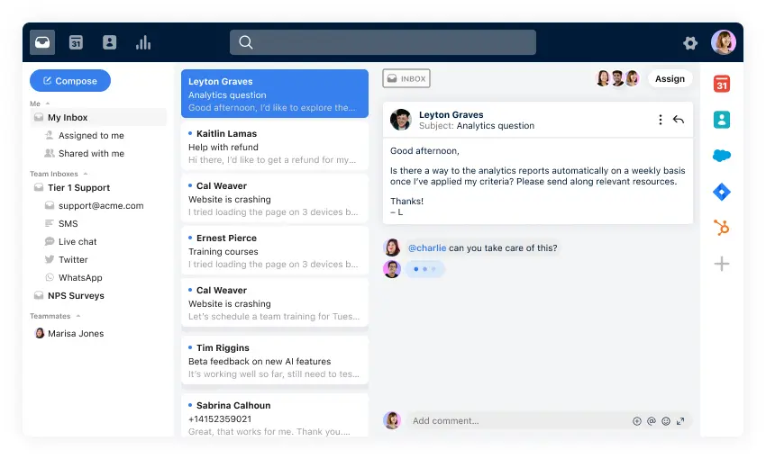 Front Customer Service Tools