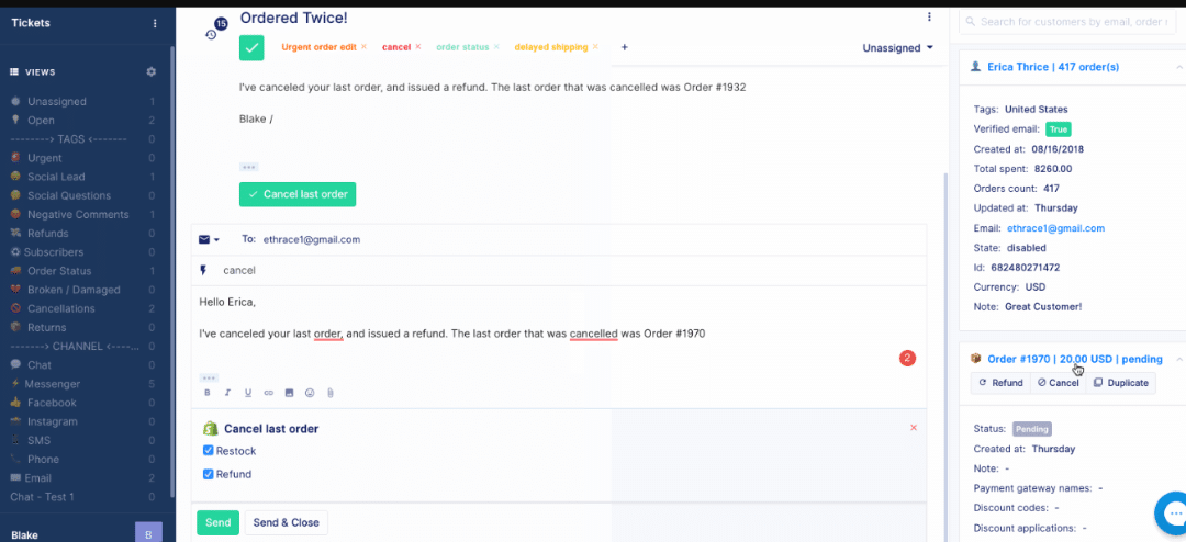Gorgias Shopify Customer Service Apps