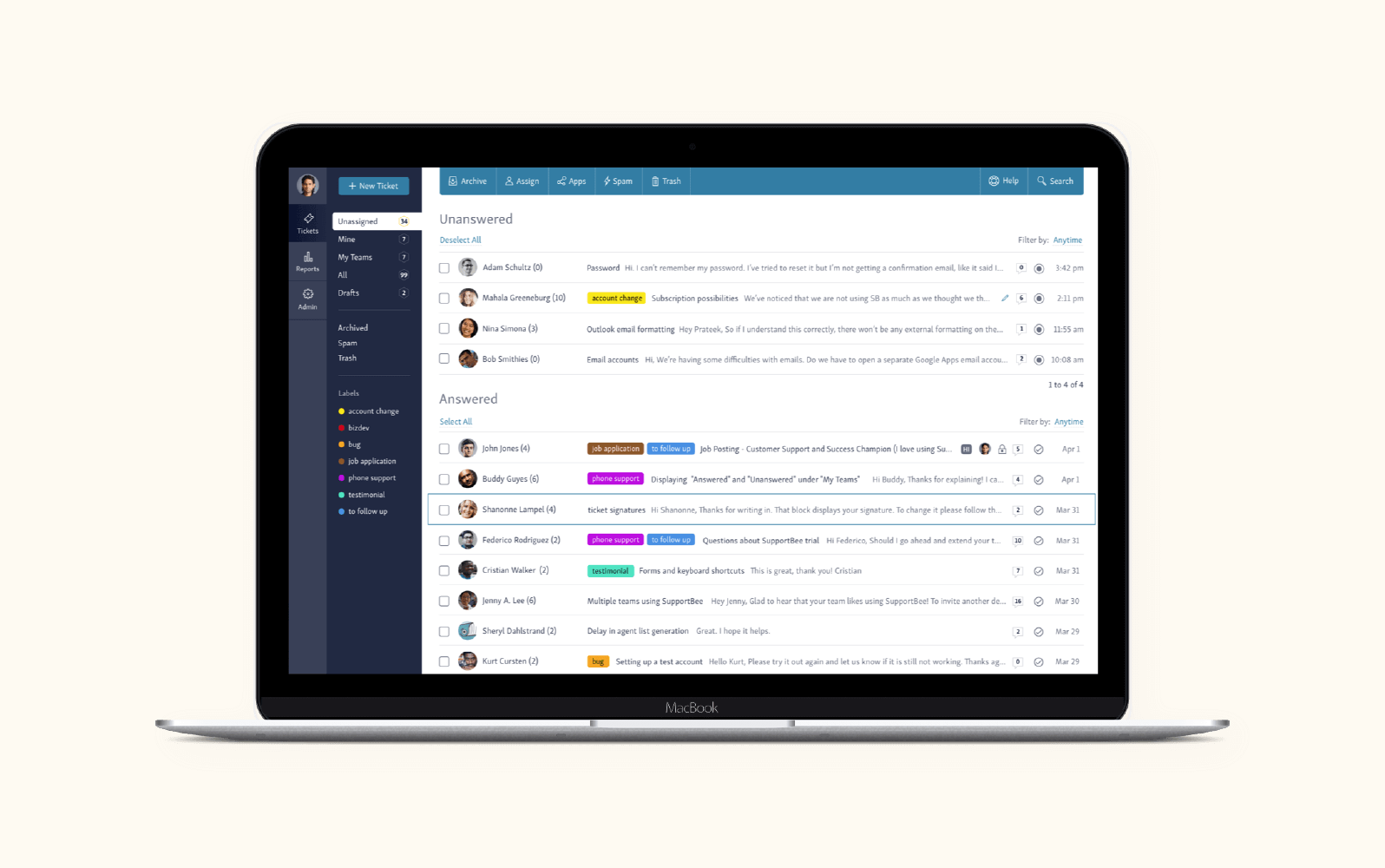 SupportBee Customer Service Tools