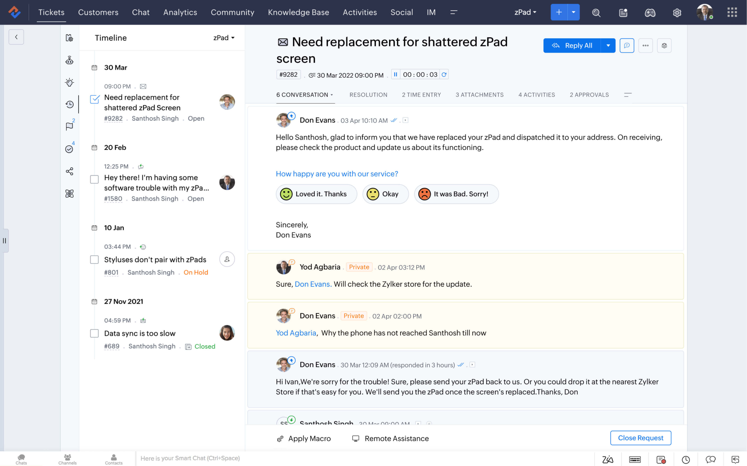 Zoho Desk Email Management Software