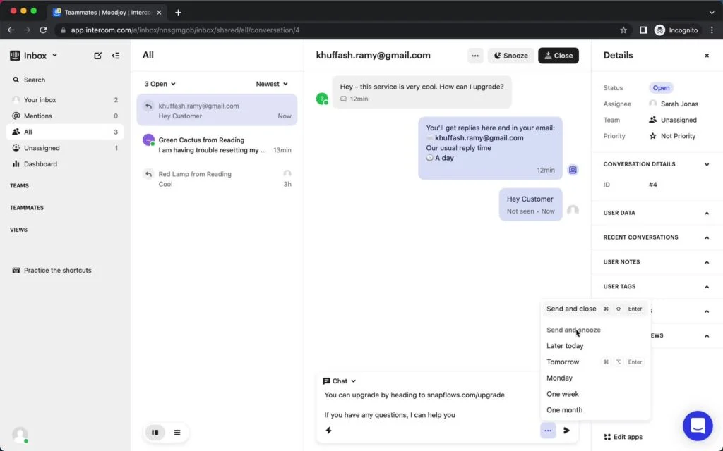 Intercom Chatbot