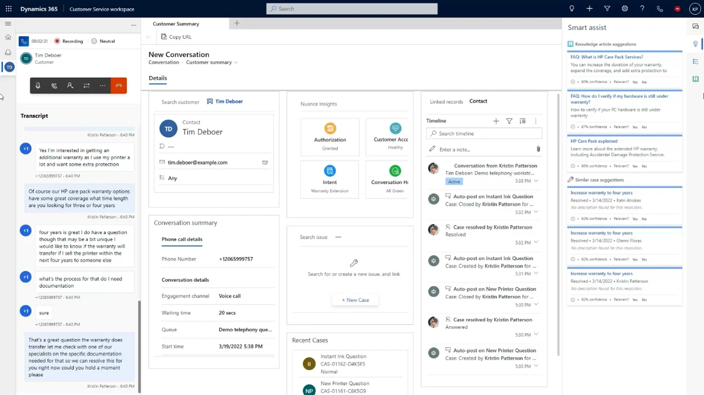 Microsoft Dynamics 365 Enterprise Customer Service Software