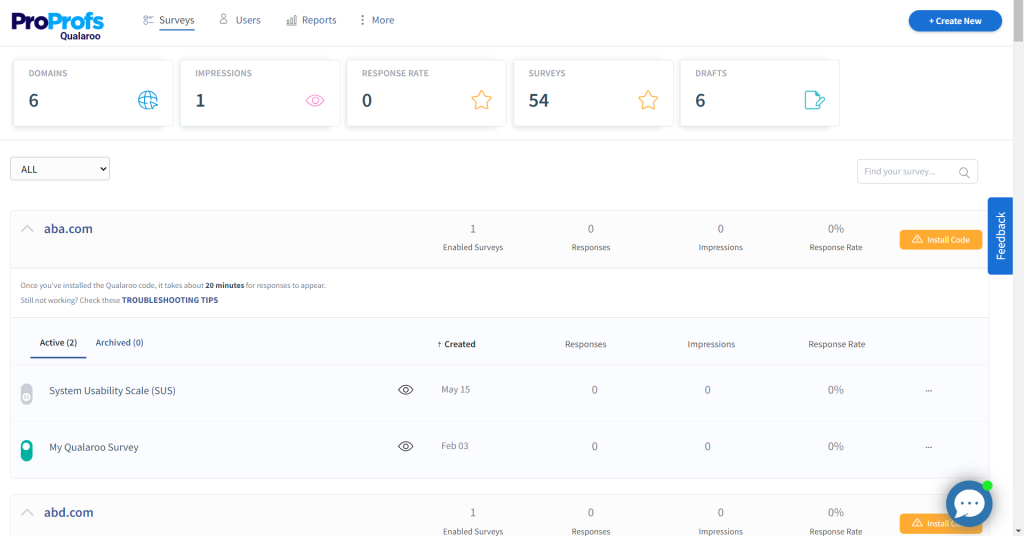Qualaroo Customer Feedback Tool