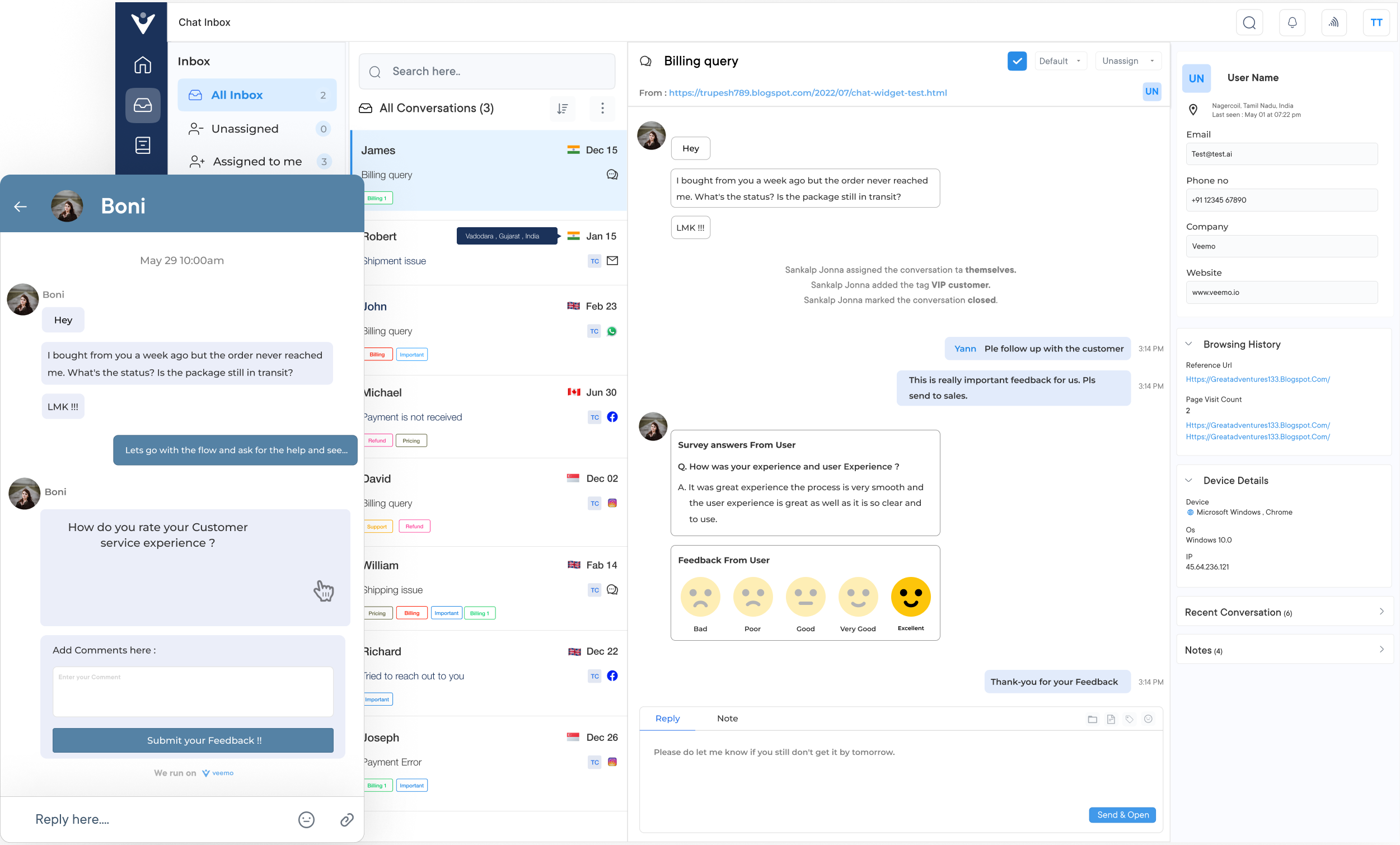 Veemo Chatbot Software