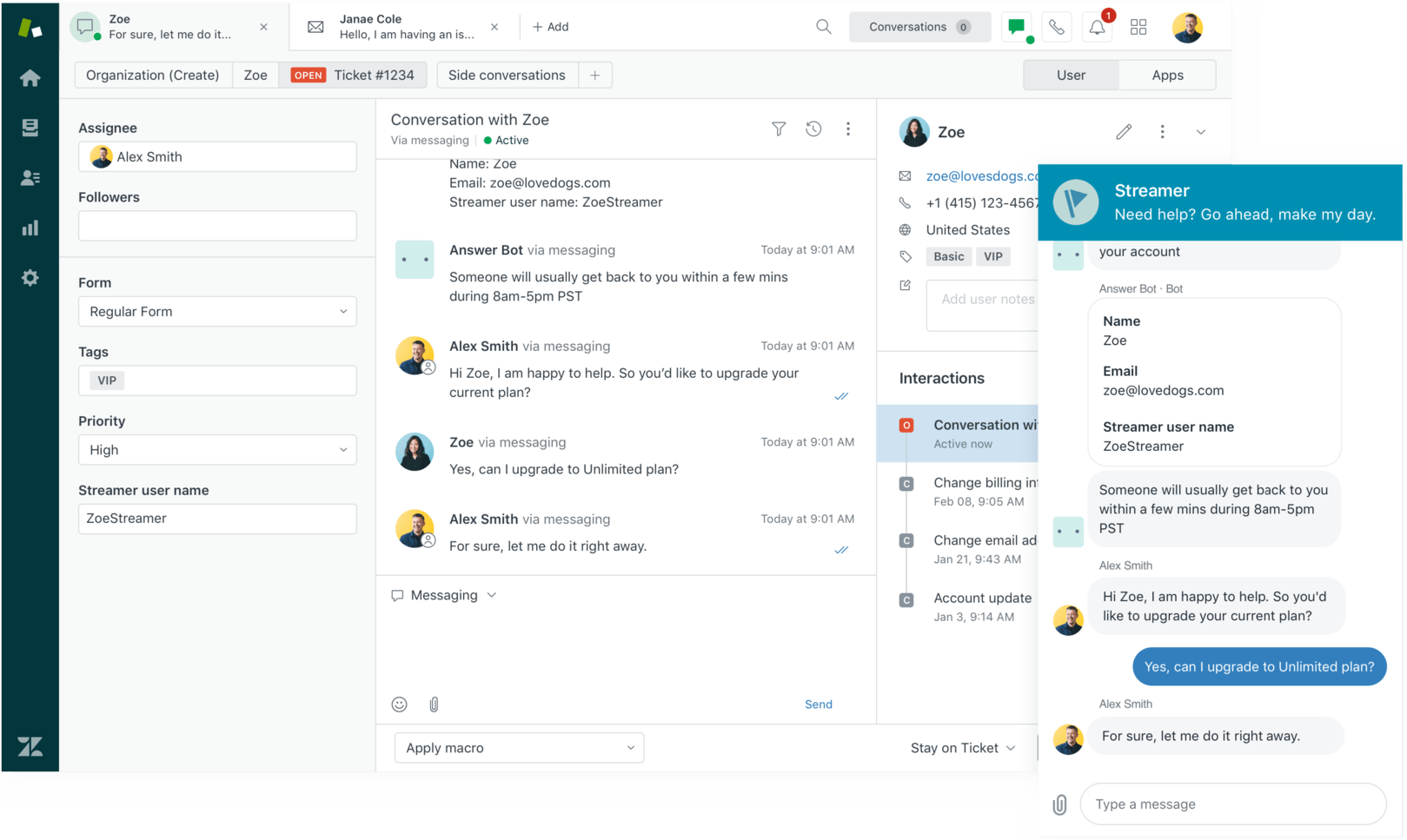 Zendesk Chat Enterprise Live Chat Software