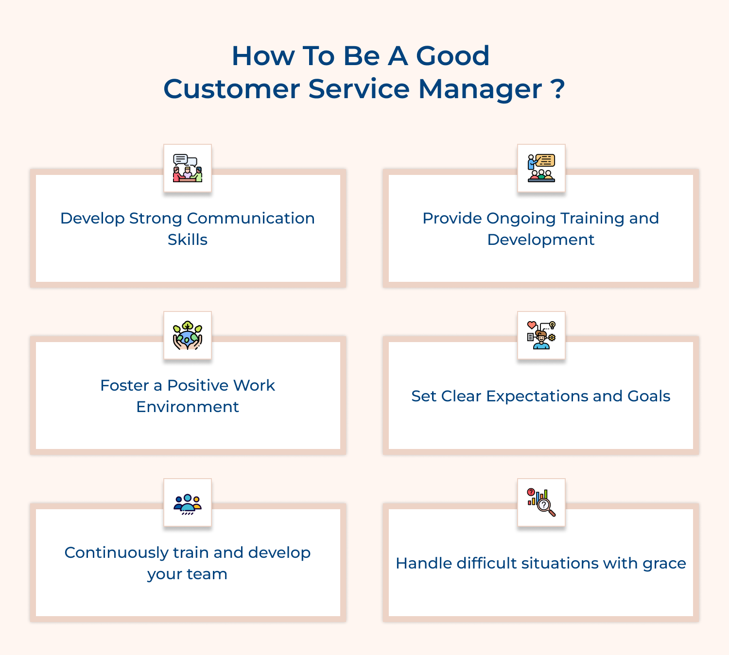 How to be a good customer service manager