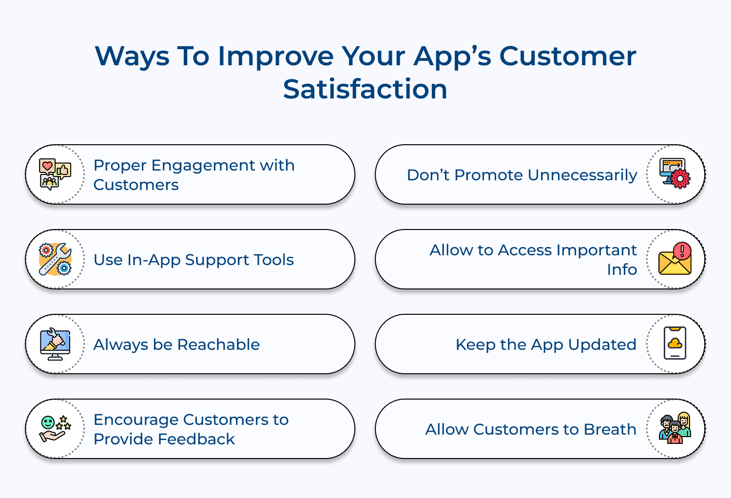 Ways to improve your App’s customer satisfaction