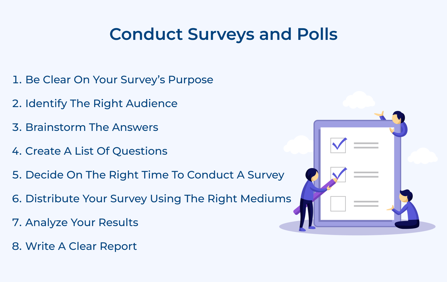 Conduct surveys and polls