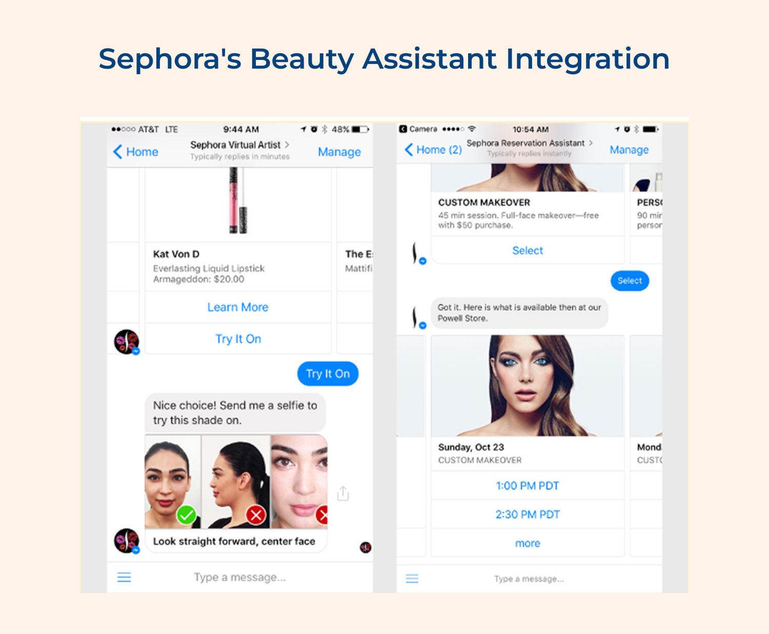 Sephora's beauty assistant integration