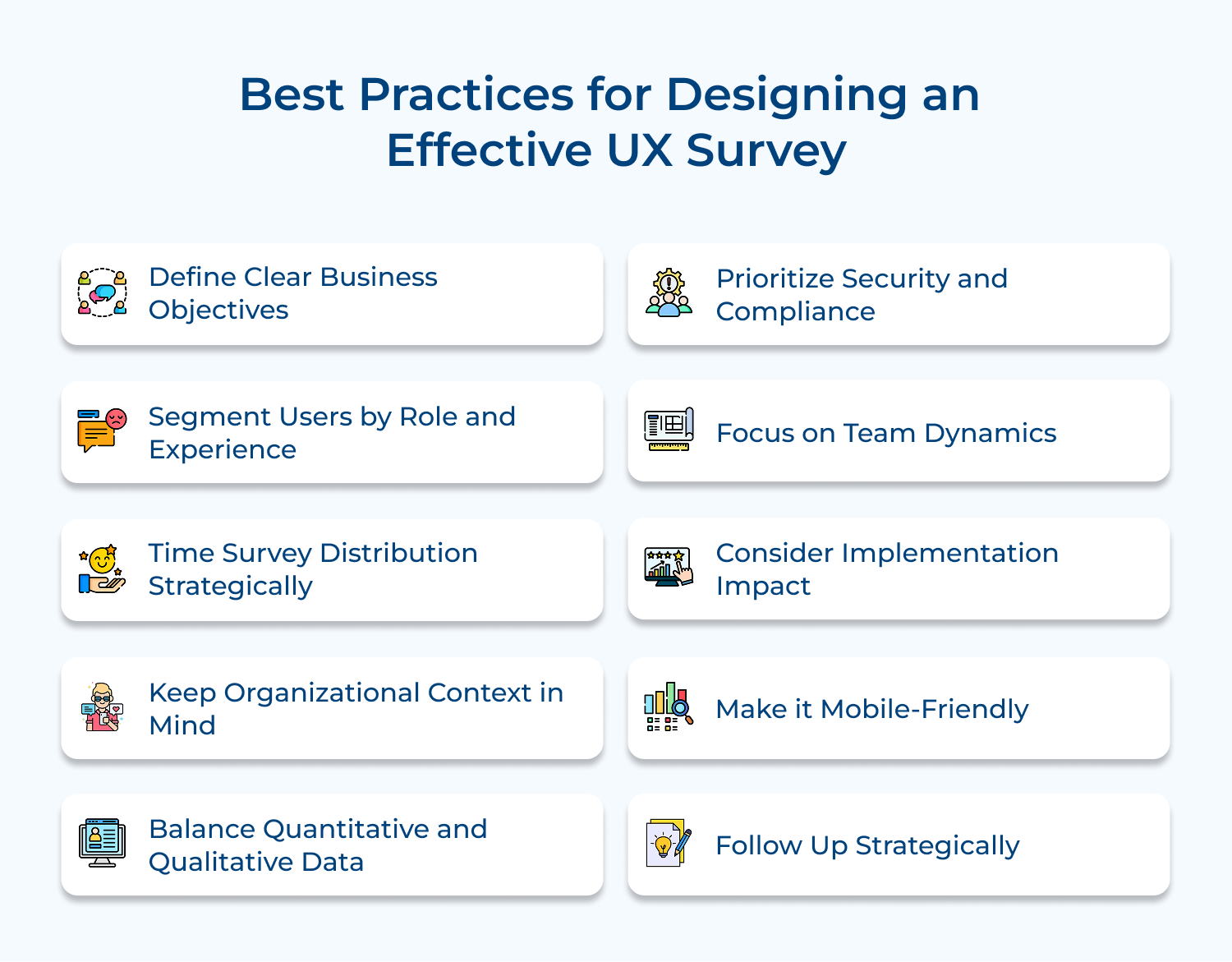 Best practices for designing an effective UX survey