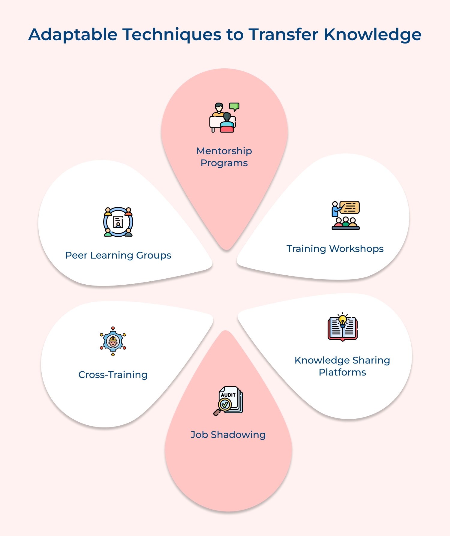 Adaptable techniques to transfer knowledge