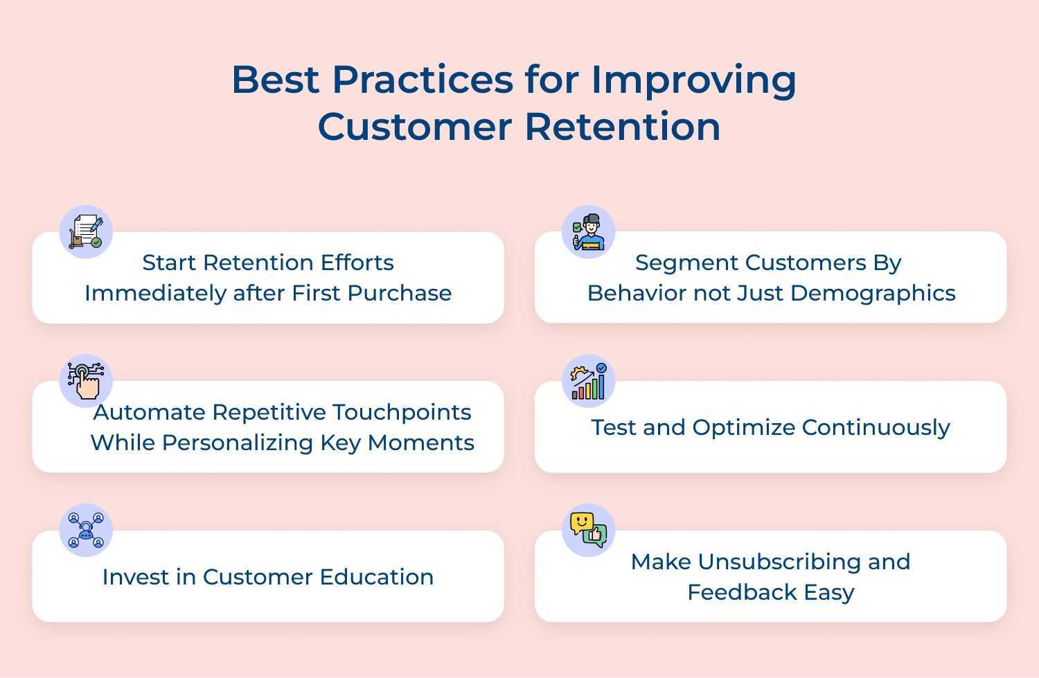 Best practices for improving customer retention