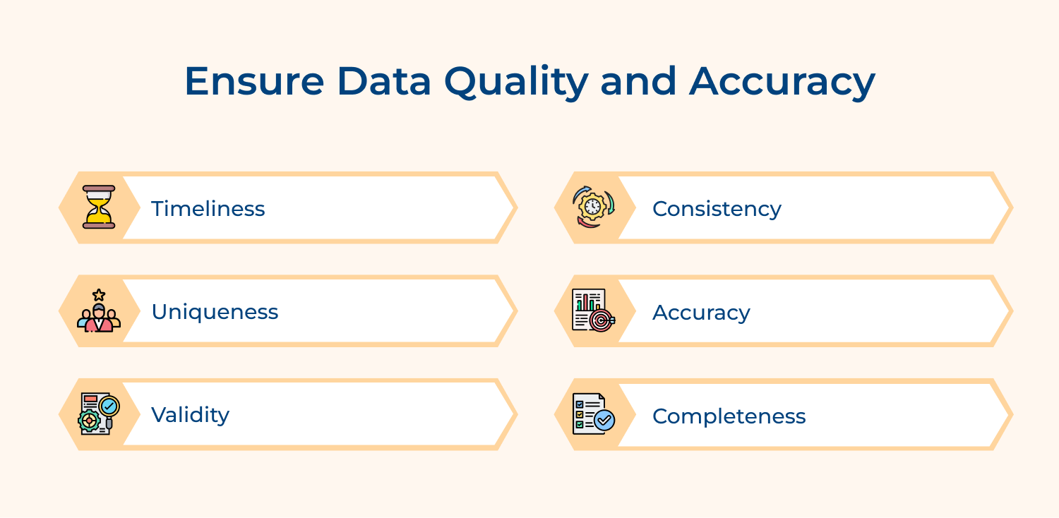 Ensure data quality and accuracy