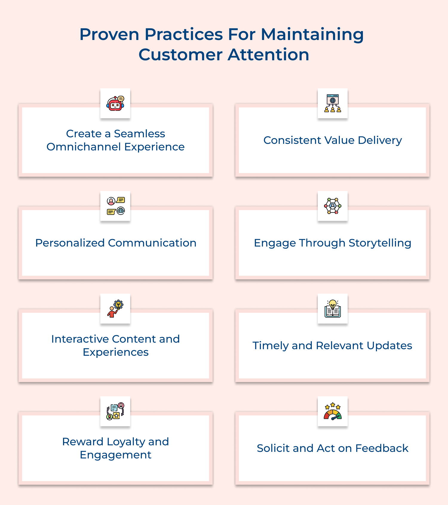 Proven practices for maintaining customer attention