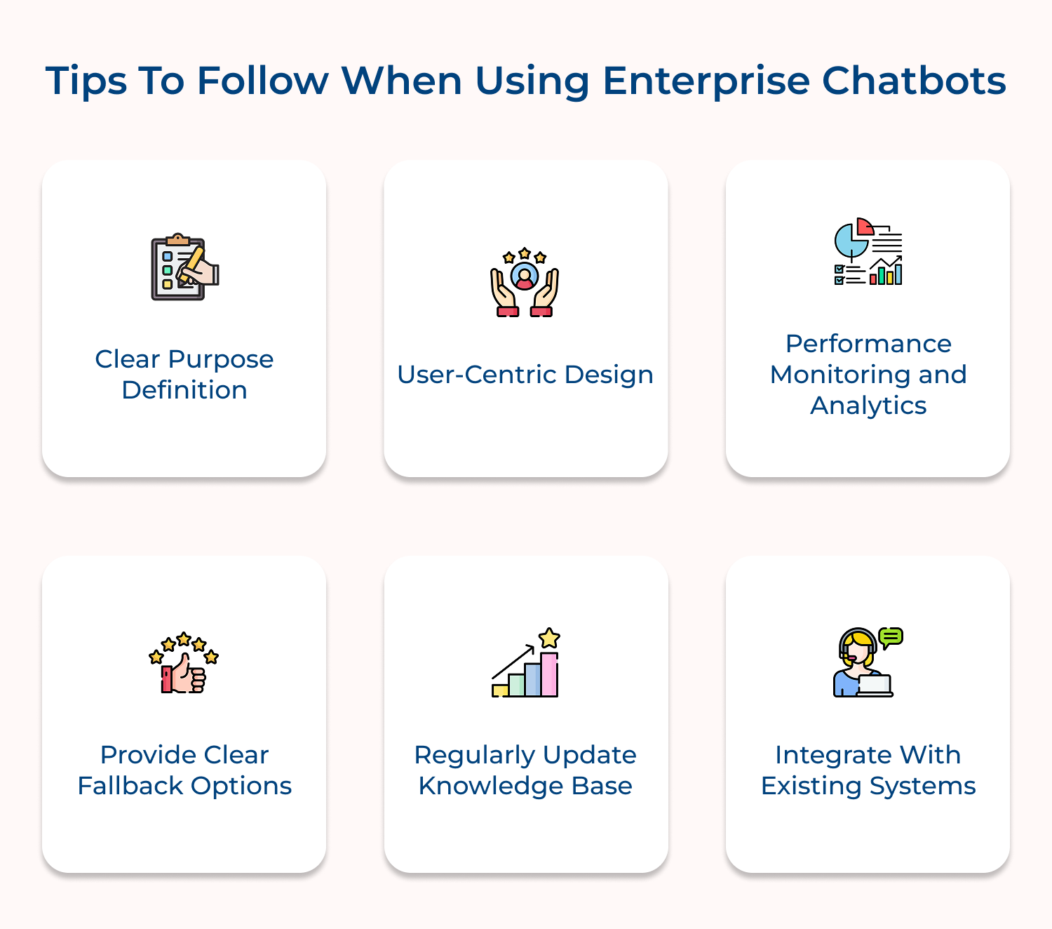 Tips to follow when using enterprise chatbots