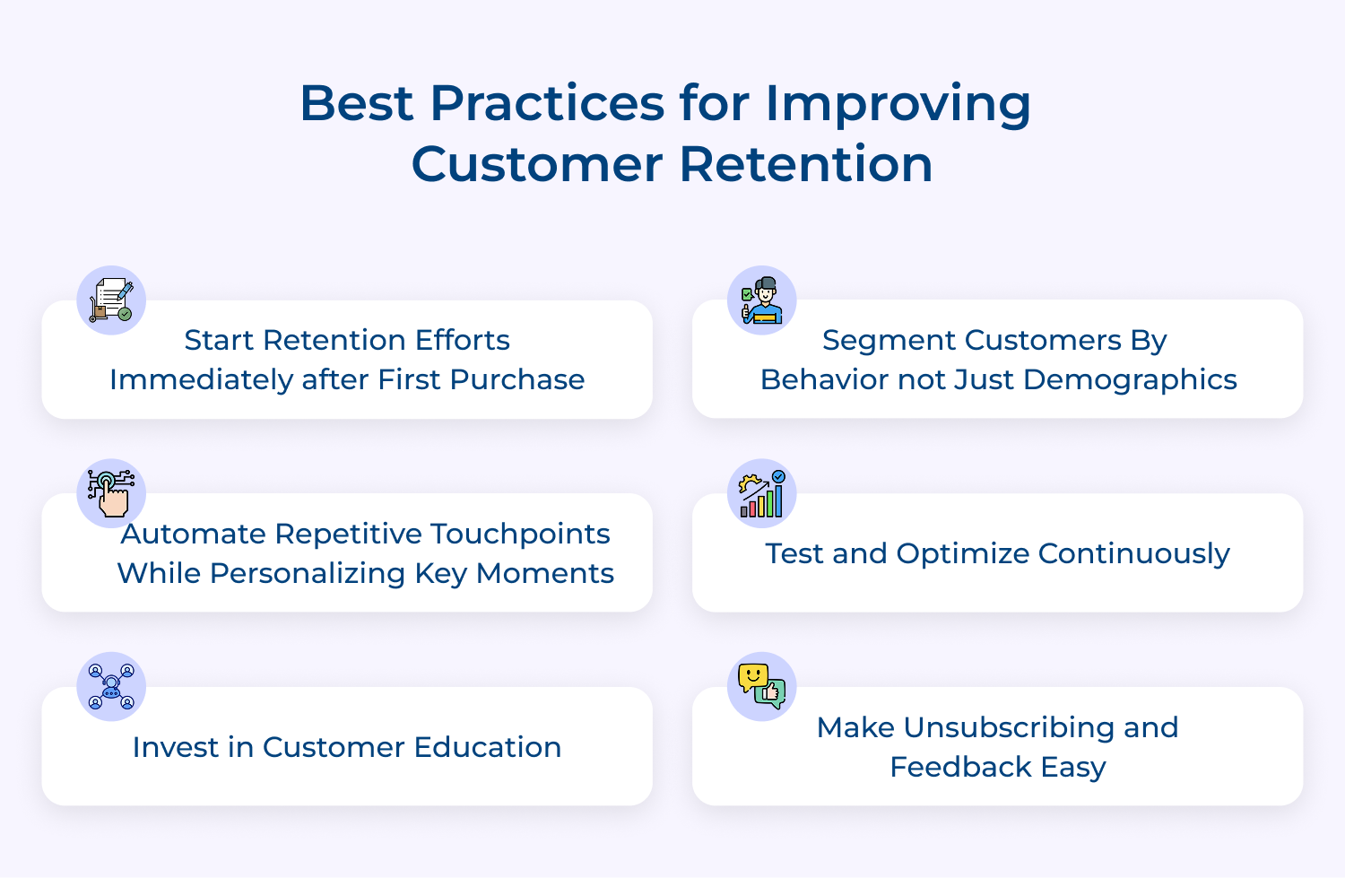 best practices for improving customer retention