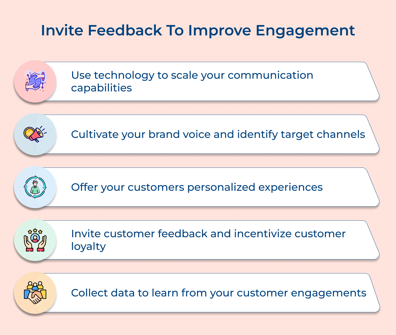 Invite feedback to improve engagement
