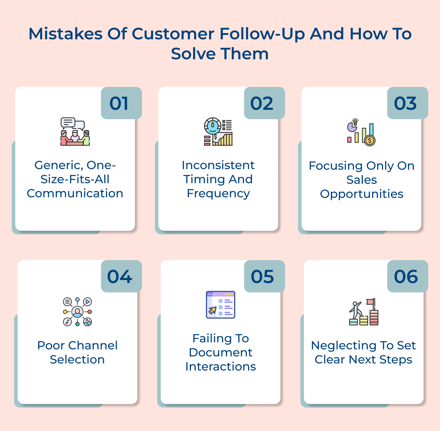 Mistakes of customer follow-up and how to solve them