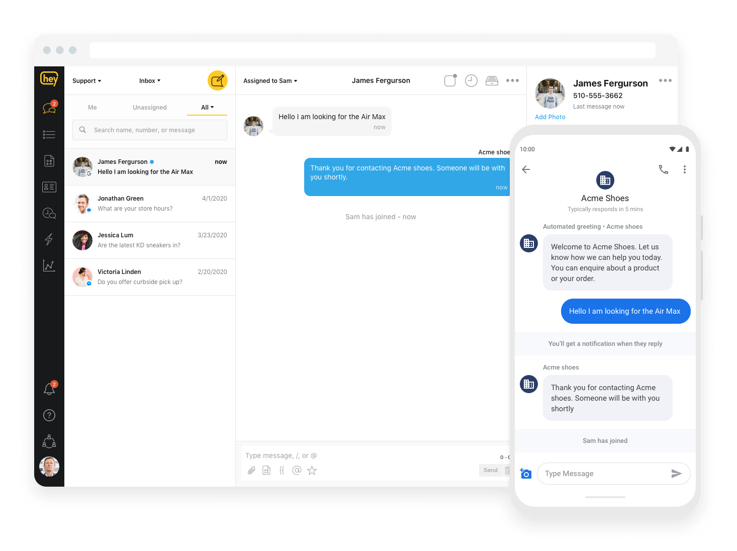 heymarket business messaging apps